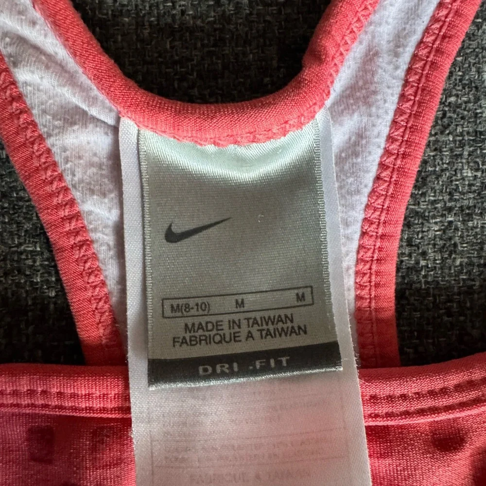 Pink Nike Crop Top w Shelf Bra